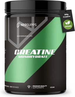 Neosupps Creatin Monohydrat Pulver, 500g, 100 % reines Kreatin ohne Zusatzstoffe