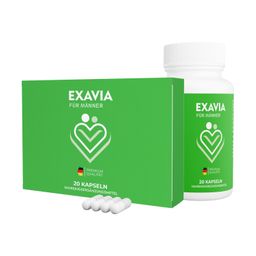 Exavia für Männer | Mit ausgewählten Pflanzenextrakten | 20 Kapseln | Vitalität
