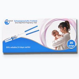 Dr. Kuechler Schwangerschaftsfrühtest, hCG Test, frühe Erkennung, bis zu 99 Prozent Sicherheit