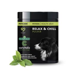 Peticare Entspannung Relax-Pulver Mix für Hunde, natürliche Hilfe bei Stress & Angst