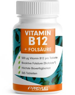 ProFuel VITAMIN B12 + FOLSÄURE | 365 Tabletten