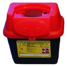 Dahlhausen Abwurfbehälter Sharpsafe 3 L roter Deckel