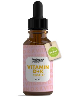 Vitamin D3 K2 Tropfen (2500 IE pro Tropfen für 500 Tage) Vitamin D Tropfen hochdosiert Sonnenvitamin