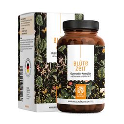 Quercetin Bromelain Komplex 120 vegane Kapseln hochdosiert Vitamin C Blütezeit NATURTREU®