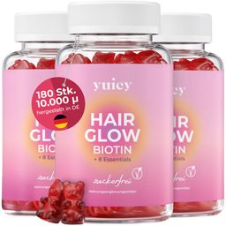 yuicy® Hair Glow – Biotin Gummibärchen für gesunde Haare & Nägel