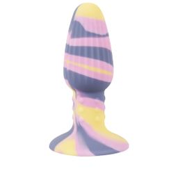 Bunter Analplug mit Saugfuß "Triple Colour Butt Plug", You2Toys
