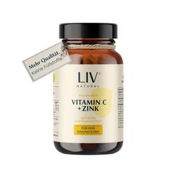 LIV Vitamin C + Zink 120 Kapseln 100 % pflanzlich ohne Zusätze