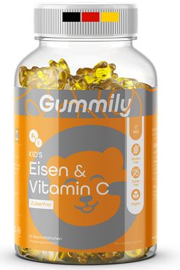Gummily® Eisen Gummibärchen mit Vitamin C für Kinder  - LABORGEPRÜFT - 2 Monatsvorrat