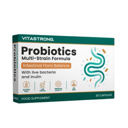 Vitastrong Probiotika - dreißig Kapseln, für das Gleichgewicht der Darmflora