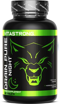 Vitastrong Drainpure Night - 60 Tabletten, Nacht-Drainage-Supplement gegen Wasserretention.