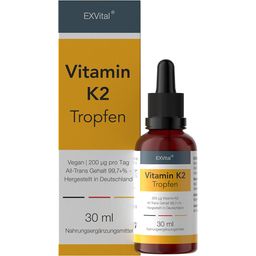 EXVital® Vitamin K2 Tropfen - Menaquinon MK-7 all-trans-Vitamin hochdosiert