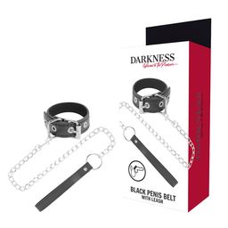 Darkness - Penisring mit Riemen