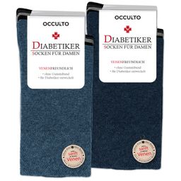 Occulto Damen Diabetiker Socken 10er Pack (Modell: Julia)