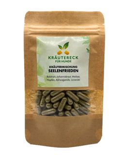Kräuterkapseln Hund – Seelenfrieden | mit Baldrian, Johanniskraut & mehr