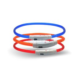 Lyra Pet® LED Halsband 70 cm orange