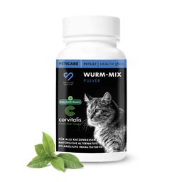 Peticare Pflanzlicher Wurm-Mix für Katzen, unterstützt Darmgesundheit kein Anthelminthikum