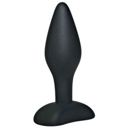 Black Velvets Analplug mit Standfuß, schmaler Spitze und verbreitertem Schaft