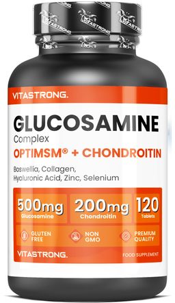 Vitastrong Glucosamin Komplex - 120 Tabletten, Unterstützung für Gelenke & Knorpel