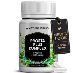 Prostata Kapseln - Prosta Plus Komplex mit Sägepalme, Kürbiskern & Brennnessel- Nature spring