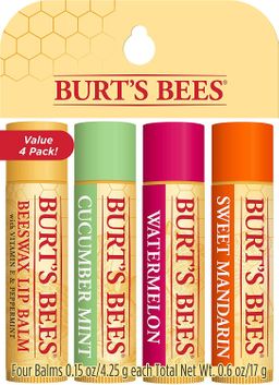 Burt's Bees  Lippenbalsam  Bienenwachs, Gurke-Minze, Wassermelone und süße Mandarine