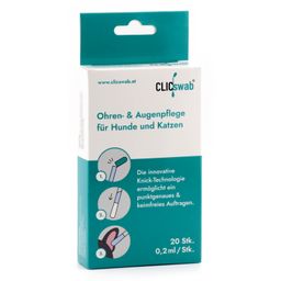 CLICswab® Ohren- & Augenpflege für Hunde und Katzen