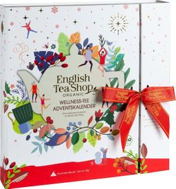 English Tea Shop Teebuch Adventskalender "Wellness" mit Schleife