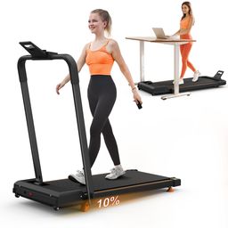 Kompaktes 3-in-1-Laufband für den Schreibtisch mit Steigungsfunktion und App