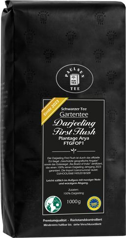Paulsen Darjeeling First Flush FTGFOP1, Ernte 2023 - Plantage Arya-schwarzer Tee