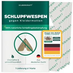 SILBERKRAFT Schlupfwespen gegen Kleidermotten