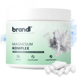 Magnesium-Komplex aus Citrat, Malat & Bisglycinat von brandl – ideal für Sportler | 180 Kapseln