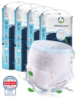 Sensalou Pants Super für Erwachsene - Größe XL Schutzhosen Inkontinenz  Erwachsenenwindeln 120 St.