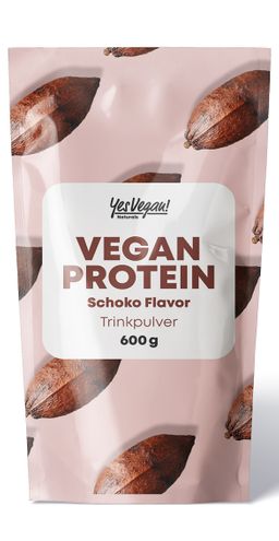 Proteinpulver vegan Schokolade (600 g) WICHTIG: 18 g Proteins pro Port - Alternative zu Whey Eiweiß