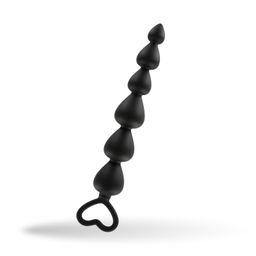 Easytoys - Gebogener Analplug Analkette mit 7 Kugeln