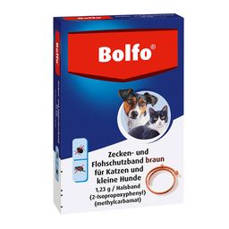 Bolfo® Zecken- und Flohschutzband braun für Katzen und kleine Hunde