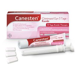 Canesten® Clotrimazol Gyn 3-Tage Kombi-Therapie zur Behandlung von Scheidenpilz