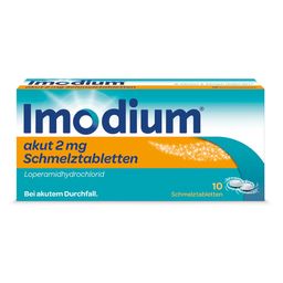 Imodium® akut 2 mg Schmelztabletten - Jetzt 10% sparen mit Code "imodium10"