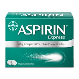 Aspirin® Express überzogene Tabletten bei Kopf-, Nacken- und Muskelschmerzen