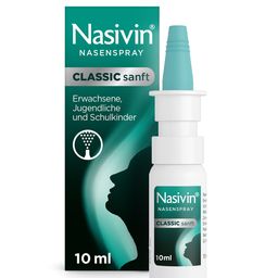 Nasivin® Classic Sanft 0,05% Nasenspray - Jetzt 10% Rabatt sichern mit dem Gutscheincode „nasivin10“