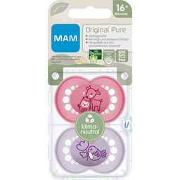MAM Original Pure Silikonschnuller 16+ Monate (Farbe/Motiv nicht wählbar)