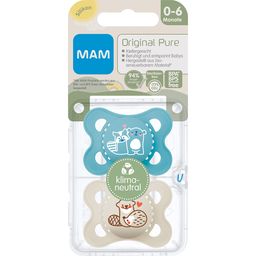 MAM Original Pure Silikonschnuller 0-6 Monate (Farbe/Motiv nicht wählbar)