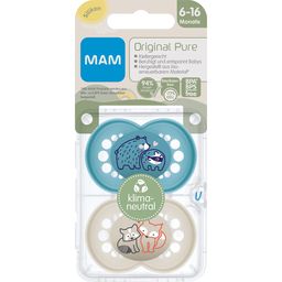 MAM Original Pure Silikonschnuller 6-16 Monate (Farbe/Motiv nicht wählbar)