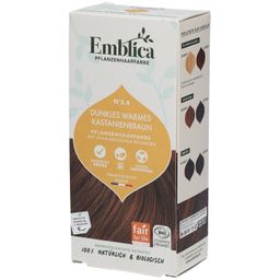 Emblica pffanzliche Haarfarbe Warmes Kastanienbraun 3.4