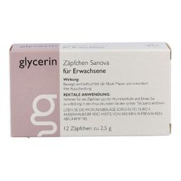 Glycerin Zäpfchen Sanova für Erwachsene