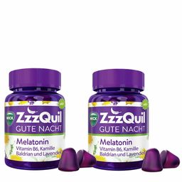 WICK ZzzQuil Gute Nacht mit Melatonin Doppelpack -Jetzt 15% Rabatt sichern mit dem Gutscheincode „wickzzzquil15“