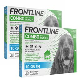 FRONTLINE COMBO® Spot on gegen Flöhe und Zecken Hund M 10-20kg