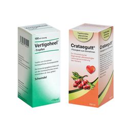 Crataegutt®-Flüssigkeit zum Einnehmen + Vertigoheel®-Tropfen - Jetzt 10% sparen mit dem Code „crata10“