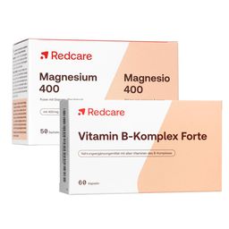 Redcare Magnesium 400 Direkt + RedCare Vitamin B-Komplex Forte