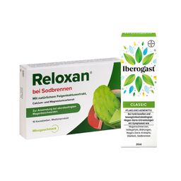 Reloxan® bei Sodbrennen + Iberogast® CLASSIC – rasche Hilfe bei Magen-Darm-Beschwerden