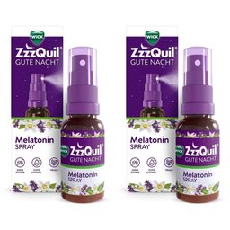 WICK ZzzQuil® Gute Nacht Spray mit Melatonin, Einschlafspray* mit Lavendel- und Orangengeschmack - Jetzt 15% sparen mit dem Code wick15*