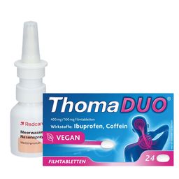 ThomaDUO® Ibuprofen 400mg + Redcare Meerwasser Nasenspray